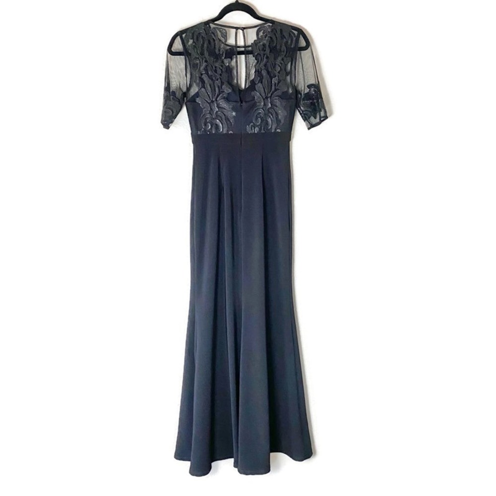 JS Collections Sequin Lace Trumpet Gown Size 2